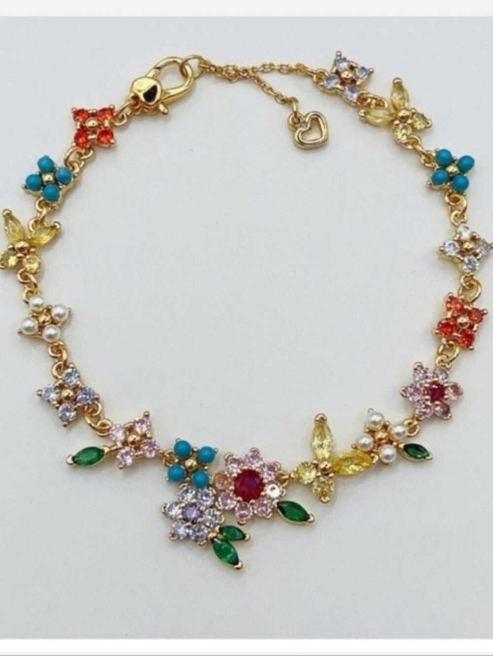 KATE SPADE • New Bloom Flower Butterfly Bracelet NWT